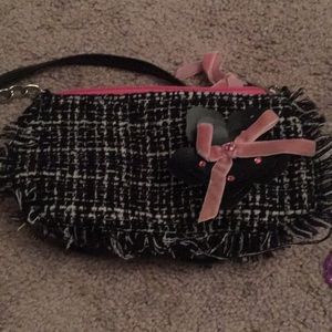 Pink black and white Girls purse